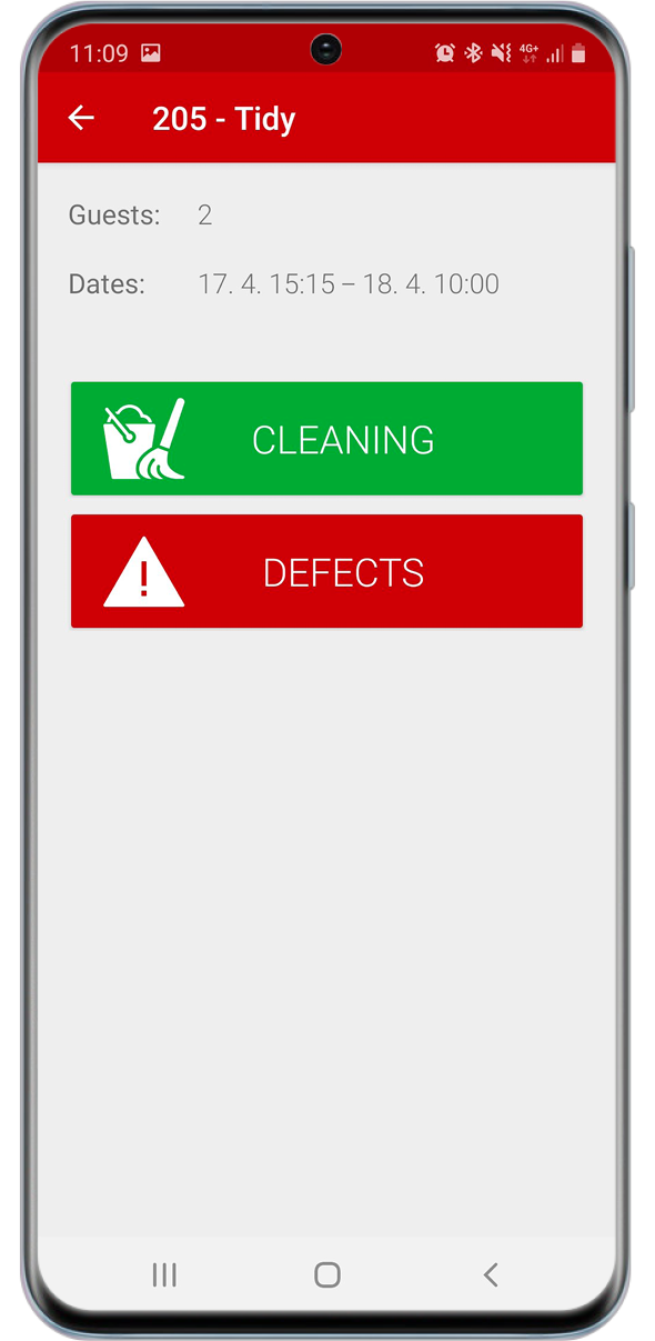 Mobilní aplikace Housekeeping